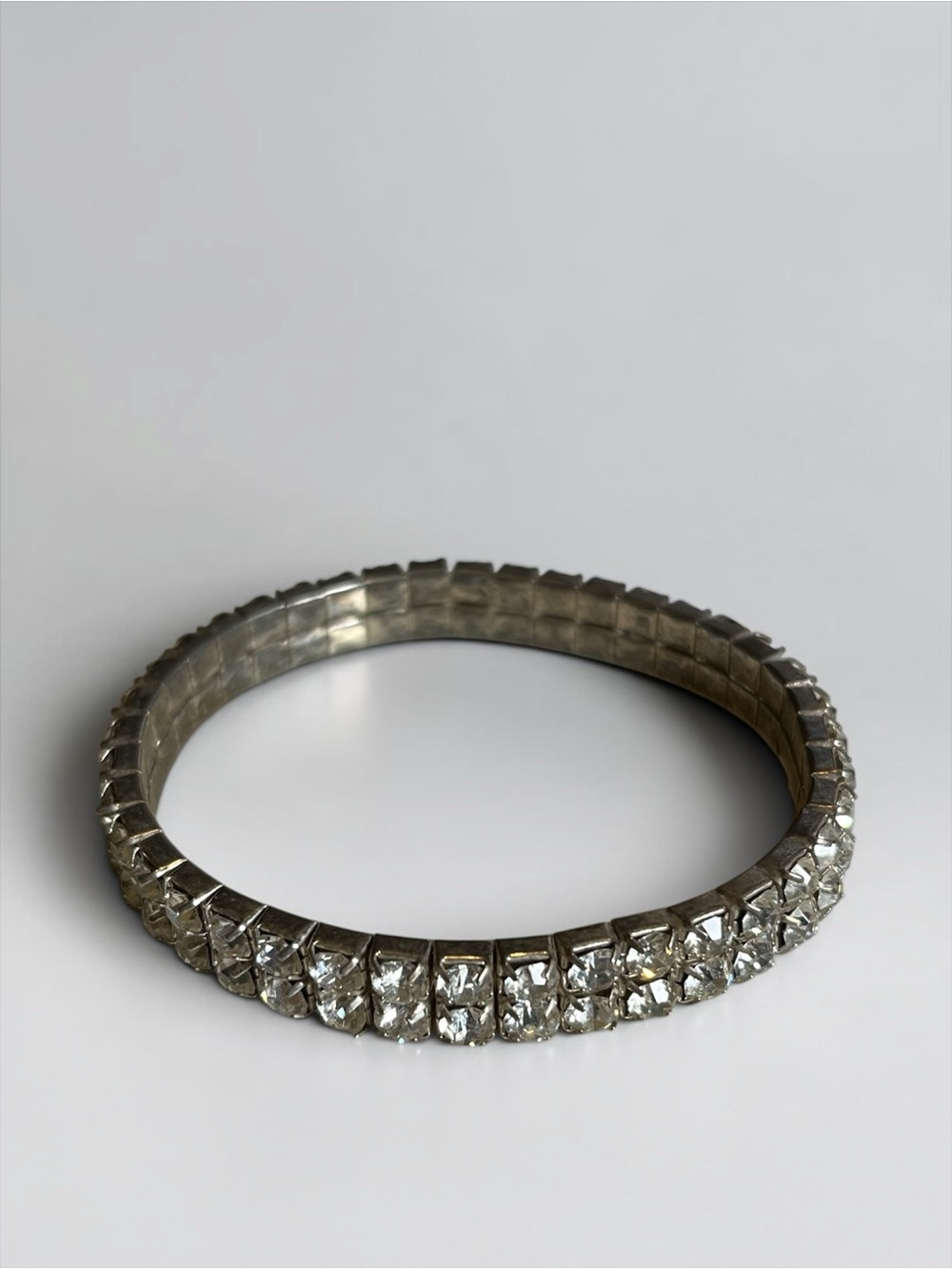 🍭5 for $20🍭 Silver Tone Crystal Stretch Bracelet CC X